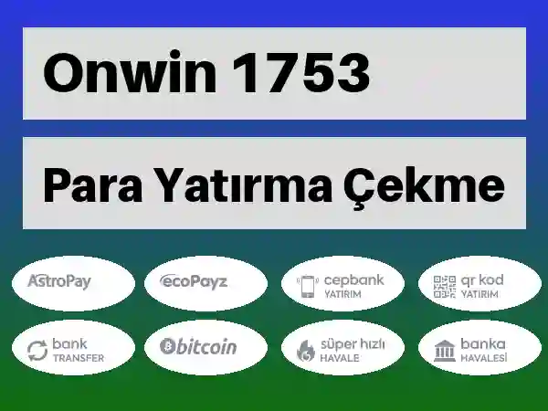 Onwin Mobil Para yatırma ve çekme 1753